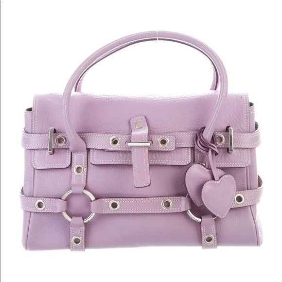 Luella Purple Leather Satchel - Picture 15 of 16